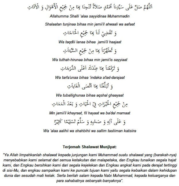 Selawat Nabi : Bacaan dalam Arab, Rumi dan Maksudnya 8