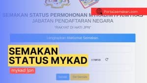Semakan Kad Pengenalan (MyKad): Status Serahan